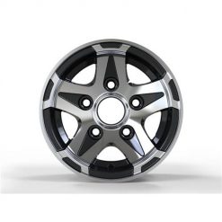 GG Trailer Black Polished 5x112 R10x6 ET0 67.1 ratlankiai