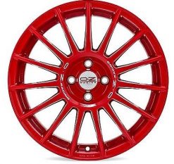 OZ Racing SUPERTURISMO LM RED WHITE LETTERING 4h 4x100 R17x7 ET42 68.1 ratlankiai