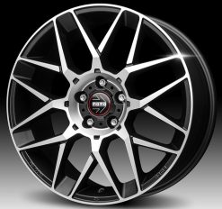 Momo REVENGE EVO 2.0 Matt Black Polished 5x112 R18x8 ET35 79.6 ratlankiai